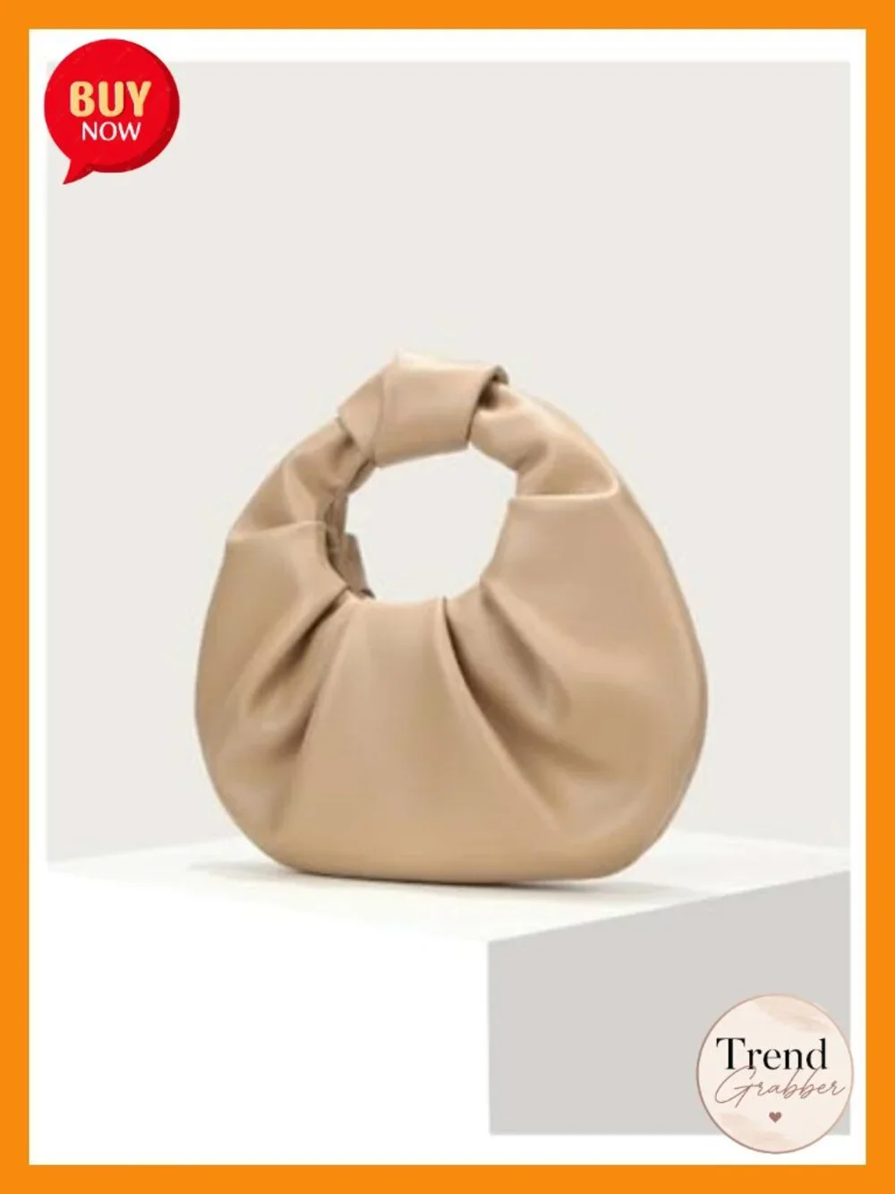 Verdusa Ruched Evening Bag PU Leather Clutch Purse Trendy Small Hobo Handbag